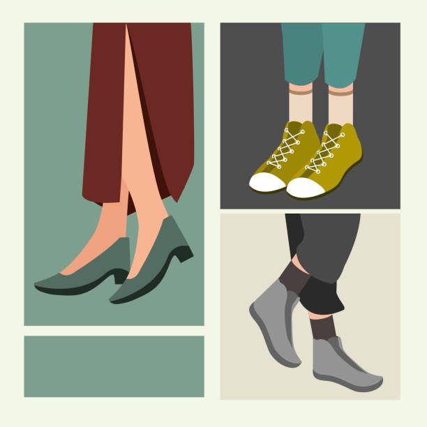 istock female and male trendy shoes set vector design 1298045877