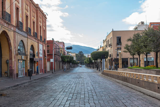 멕시코 케레타로의 거리. - queretaro city 뉴스 사진 이미지