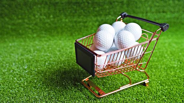 istock Golf balls on shopping cart 1298051590