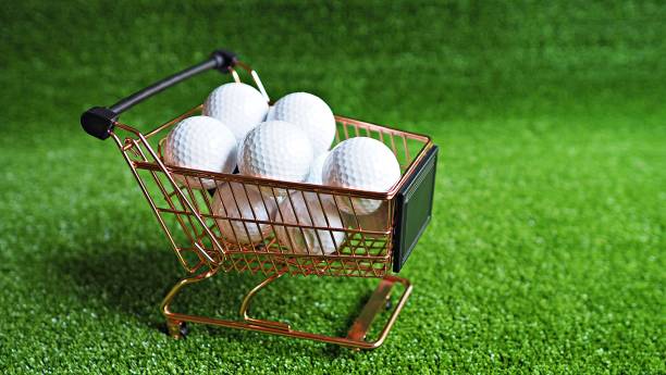 istock Golf balls on shopping cart 1298051593
