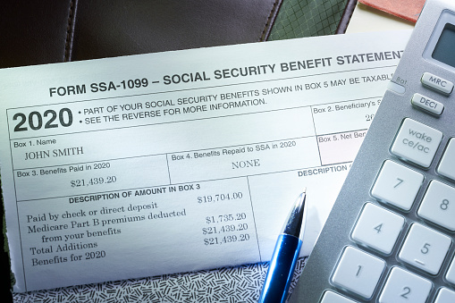 2020 Social Security Benefit Statement with calculator