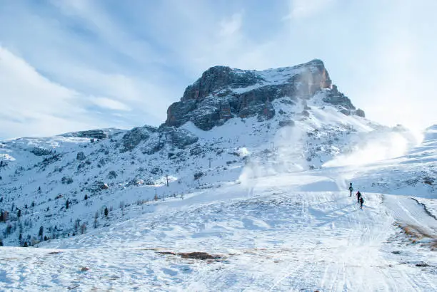 winter in the Dolomites in Cortina D'ampezzo