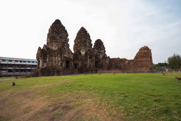 istock Wat Phra Prang Sam Yot, ancient architecture in Lop Buri Province in Thailand 1298070395
