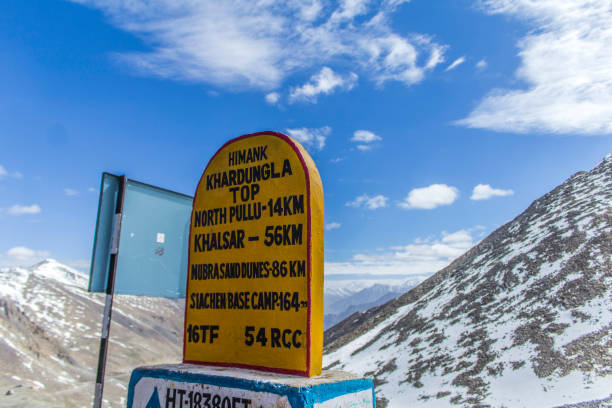 istock Khardungla Pass. Ladkah, covered in Snow 1298076512