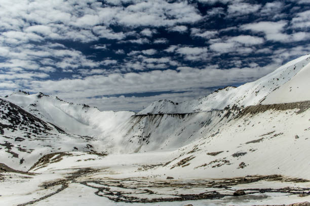 istock Khardungla Pass. Ladkah, covered in Snow 1298076555