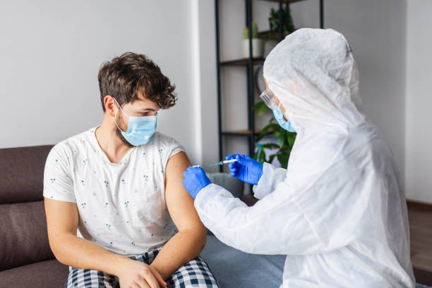 istock Vaccination at home close up photo. 1298077376