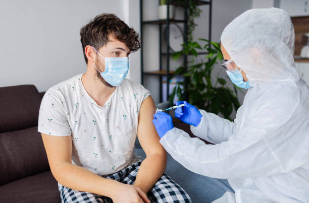 istock Vaccination at home close up photo. 1298077379
