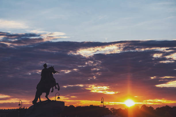 istock Bronze horseman monument 1298078879