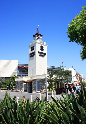 Los Angeles, USA - May 3, 2008: The historical building of the Farmers Market in Los Angeles.