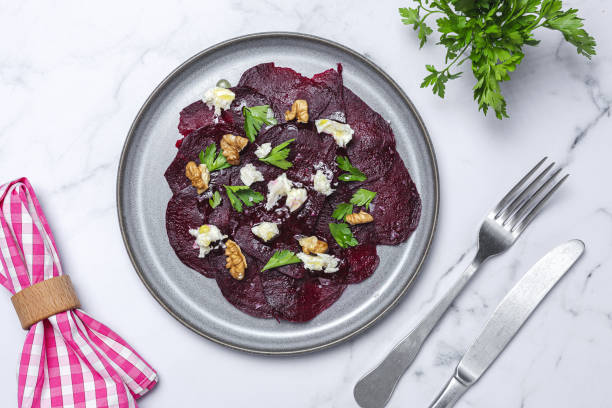 istock Homemade Beet Salad with Walnuts, Mozzarella and Parsley 1298082316