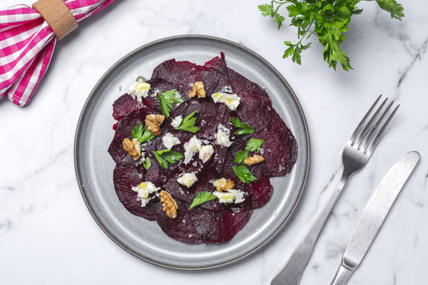 istock Homemade Beet Salad with Walnuts, Mozzarella and Parsley 1298082320