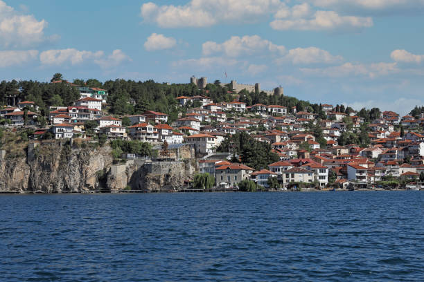 istock Ohrid city and Samuel fortress Macedonia 1298084094