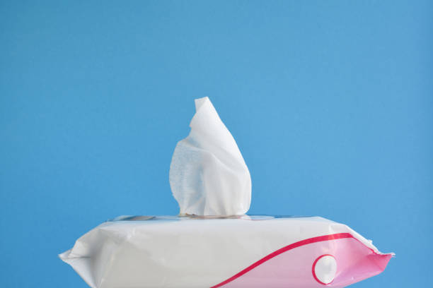 istock wet wipes with an antiseptic 1298087079