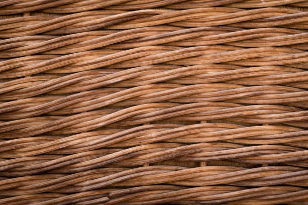 istock Background and texture of old natural woven straw. 1298107719