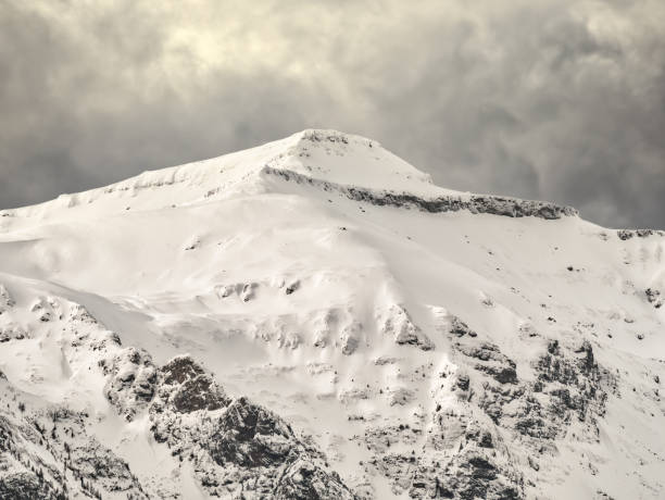 istock Winter landscape with mountain peaks covered in snow. Beautiful view with Bucegi Mountains part of the Carpathian Mountains, in Romania. 1298109172
