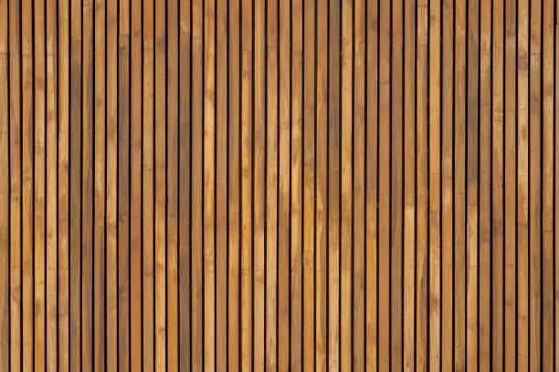 Photo of Wall of slat for home decor.
