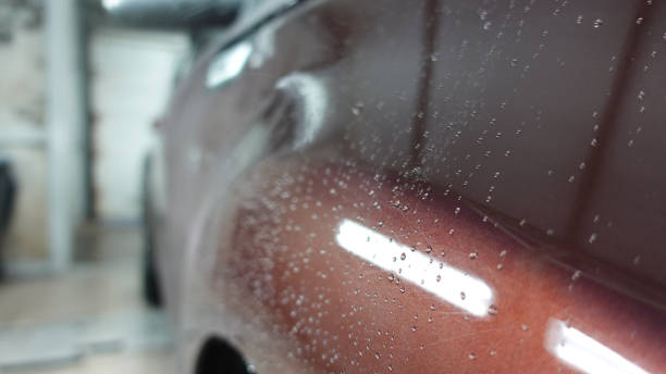 istock Water drops on the car body 1298113661
