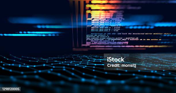 Programming Code Abstract Technology Background Of Software Developer ...