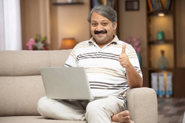 istock Mature man at home - stock phtoo 1298121730