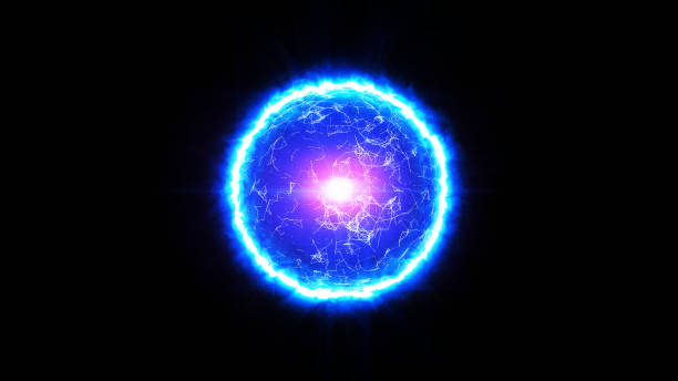 istock magic shperes energy with flare particles plexus wave abstract background. Futuristic glittering in space on black background 1298125104