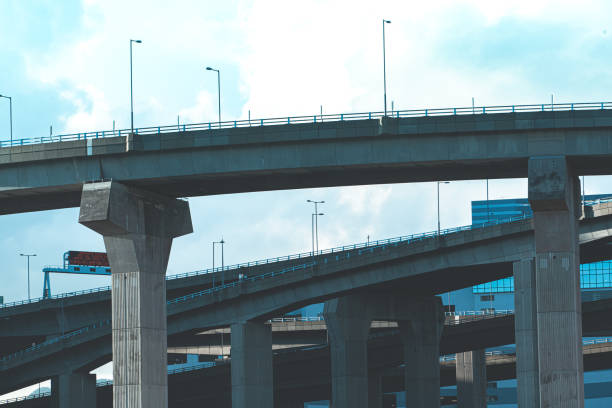 istock Concrete highway viaduct in Hong Kong 1298125653