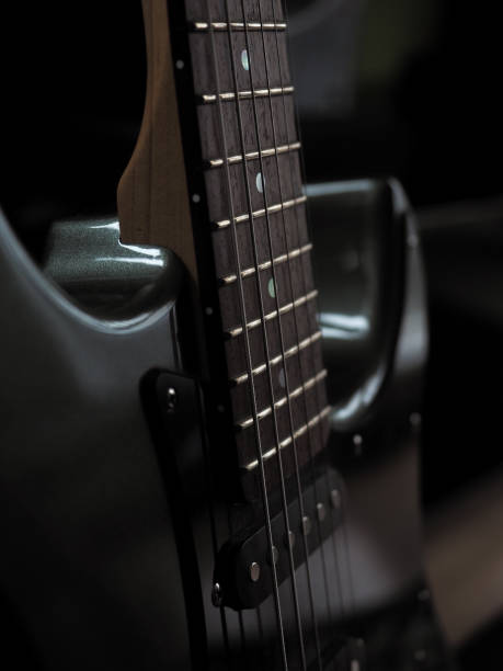 istock Electric guitar at home 1298126561