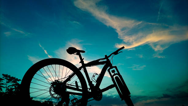 cycling in the afternoon on a sunny day