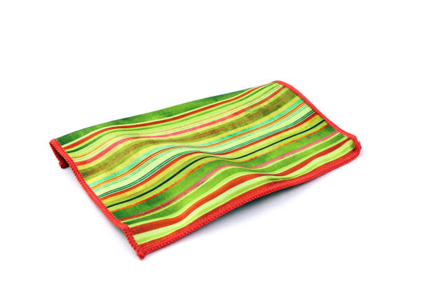 istock Green Cleaning cloth. Microfiber glass cloth. Microfiber cleaning towel 1298130664