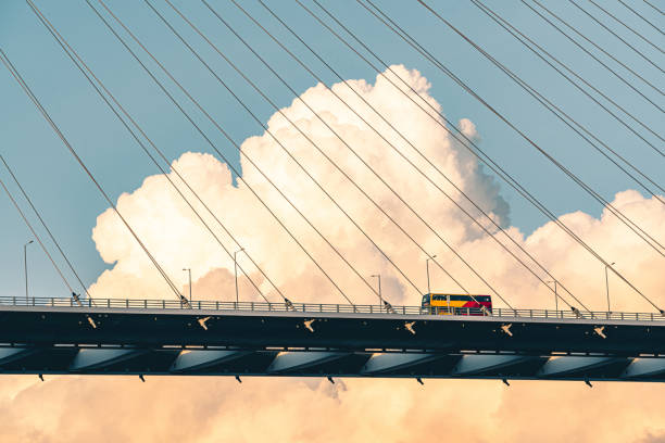 Suspension bridge in Hong Kong