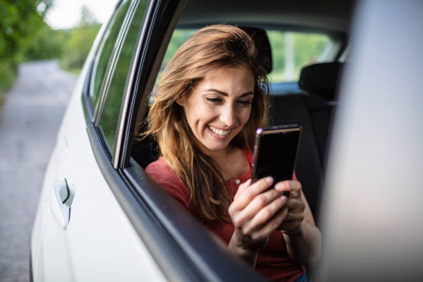 istock Young woman on the road trip 1298139131