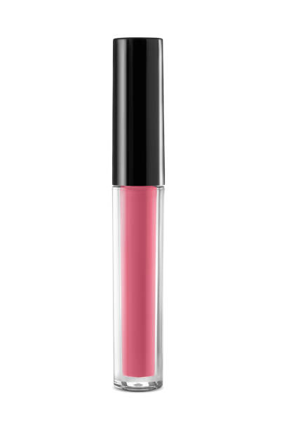 Pink lip isolated on white background