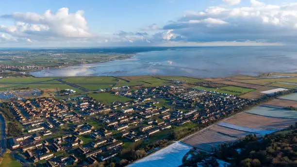 Photo of Scrabo Tower stands on Scrabo Hill near Newtownards in County Down. Winter in Northern Ireland