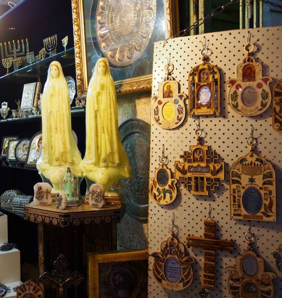 istock Religious Items for Sale, Souk, Jerusalem Old City, Israel 1298146335