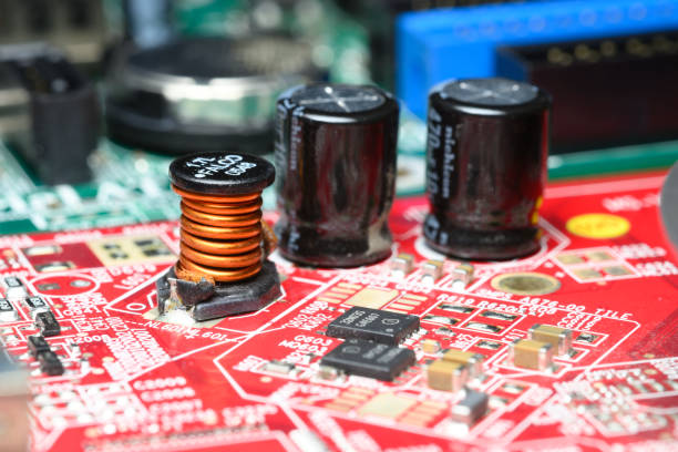 istock Close up detail of computer board 1298146949