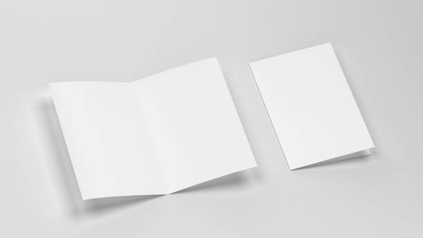 istock Blank booklet or brochure a4 bifolded mockup 1298151725