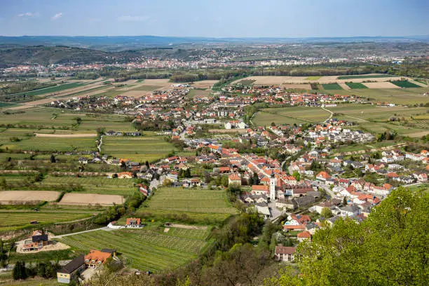 scenic view to village of Furth near Gottweig, Krems,  Austria