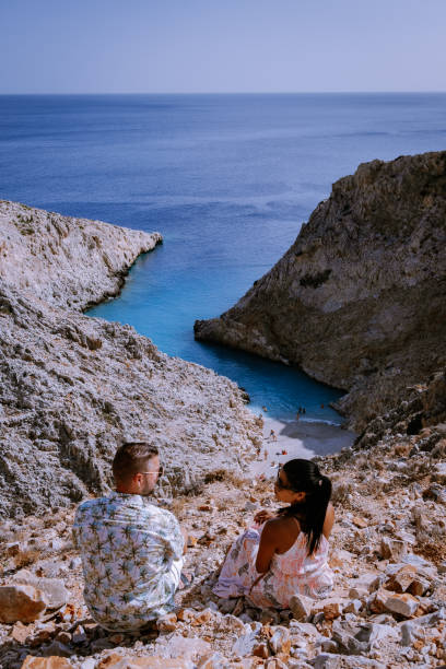 istock Beautiful beach called Seitan limania on Crete, Greece 1298163404