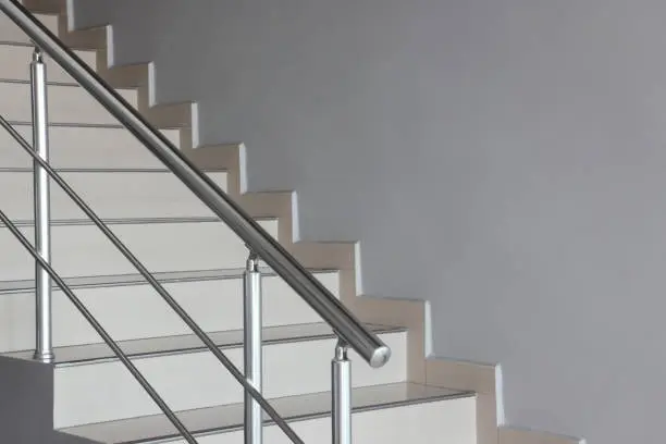 View of Aluminium Stair Railing and Joint Element