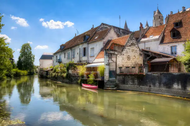 Photo of The Indre River Running through the City of Loches, Loire Valley, France