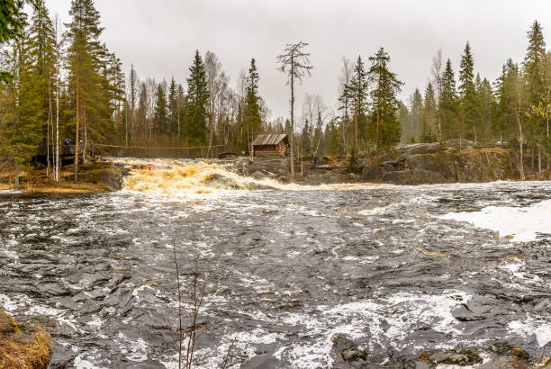 istock Akhinkoski waterfalls in Karelia 1298181280