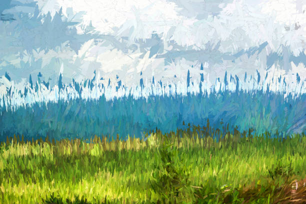 istock Digital Illustration Summer Landscape Background 1298190123