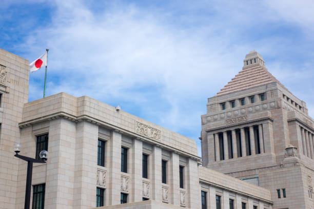 edificio del parlamento giapponese - parliament building foto e immagini stock