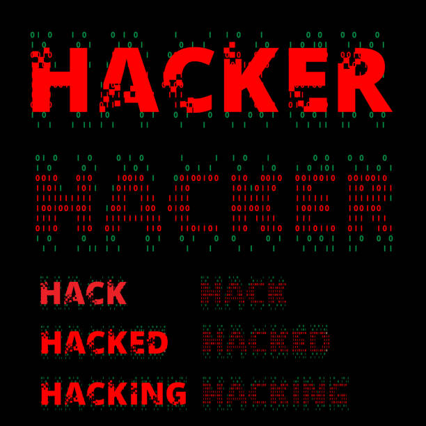 Hackers Binary String 2.300+ Binary Code Font Ilustração de stock, gráficos vetoriais e ...