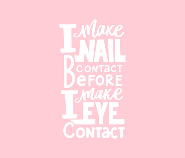 istock Vector Handwritten lettering about nails. Inspiration quote for studio, manicure master, beauty salon 1298199499