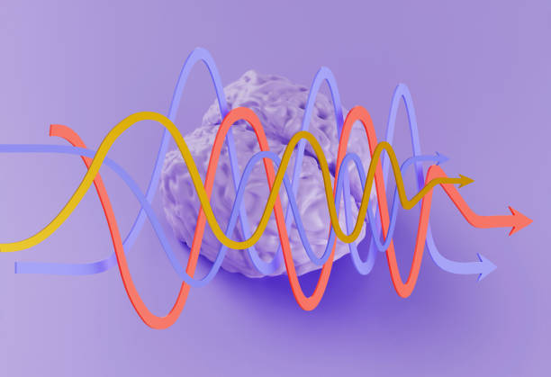 istock human violet brain model and curved arrows on violet background, 3d illustration 1298206051