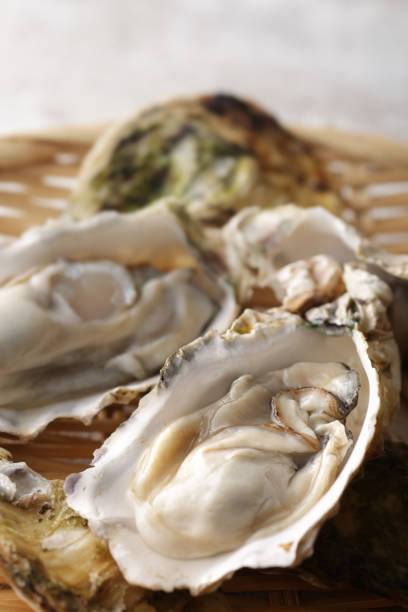 istock Oysters with shells of winter taste 1298208748