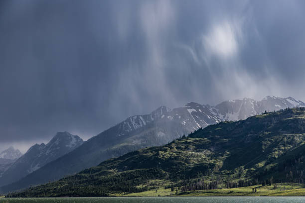 Grand Tetons in rain