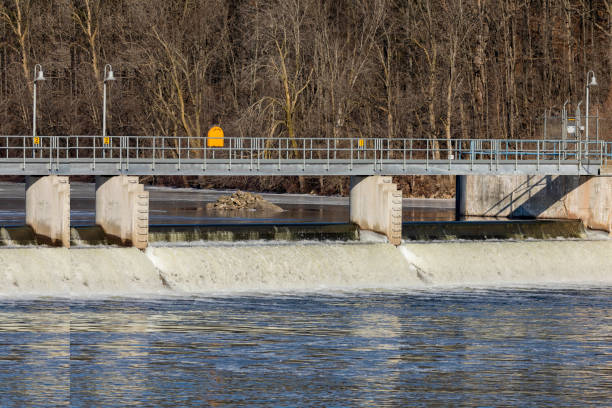 istock Small hydro plant on the river 1298221757