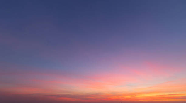 istock Sunset sky. Abstract nature background. Dramatic blue with orange colorful clouds in twilight time. 1298229181