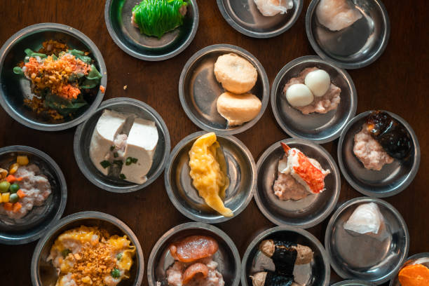 istock Dim sum Restaurant,Dim sum in small cups at a Chinese restaurant 1298229906